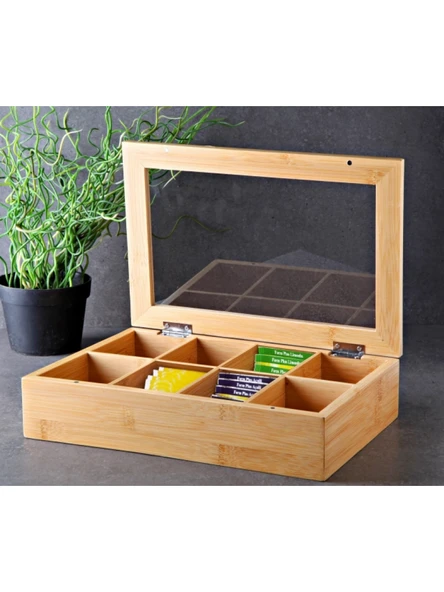 Gönül GNL 3767 Bambu Çay Kutusu 30x20x7 cm ürün görseli 1