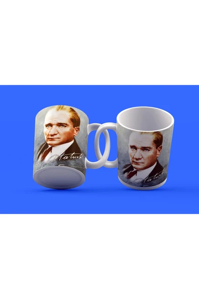 EYDXLMUG Atatürk Temalı Tasarım Çay Kahve Kupası ürün görseli 1