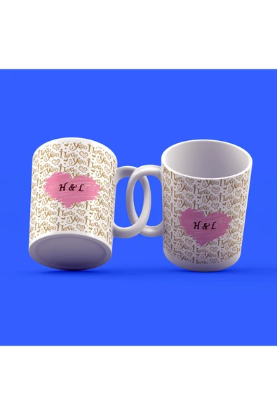 EYDXLMUG Sevgililer Günü Tasarımı Çay Kahve Kupası ürün görseli 1