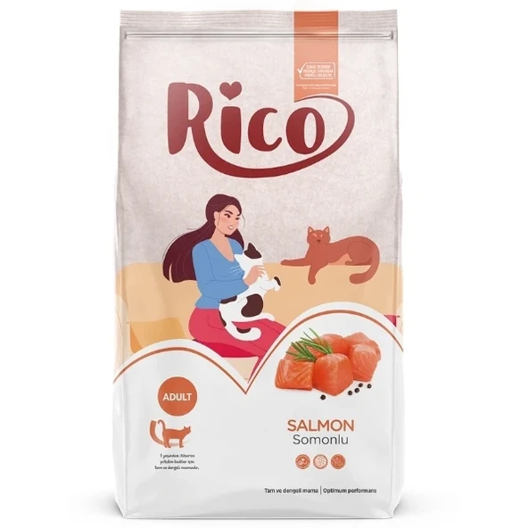 Rico Somonlu Yetişkin Kedi Maması  Yetişkin (1 - 7 Yaş) 15 Kg Hayır ürün görseli 1