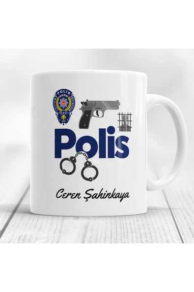 Kupa Polis Baskılı Bardak ürün görseli 1