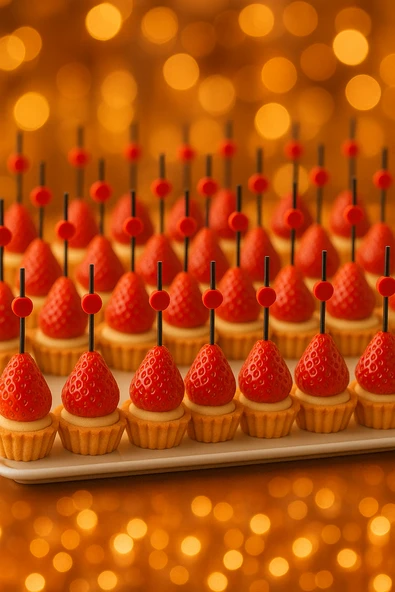 50’li Kırmızı Davul Kürdan 12 cm – Parti, Sunum, Kanape, Kokteyl ve Peynir Tabağı İçin Dekoratif Kürdan - Resim 4