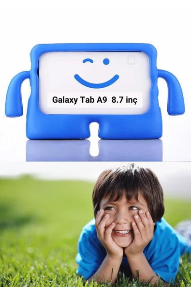 Galaxy Tab A9 8.7 inç Uyumlu Fuchsia iBuy Standlı Çocuk Tablet Kılıfı - Resim 7