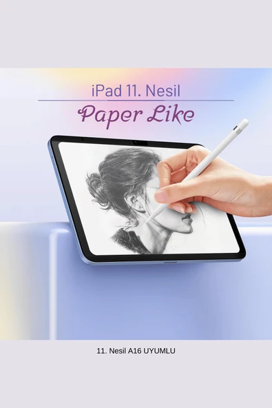 iPad 11. Nesil 2025 A16 Çip Uyumlu Paper-Like Gerçek Kağıt Hissi Tablet Ekran Koruyucu ürün görseli 1