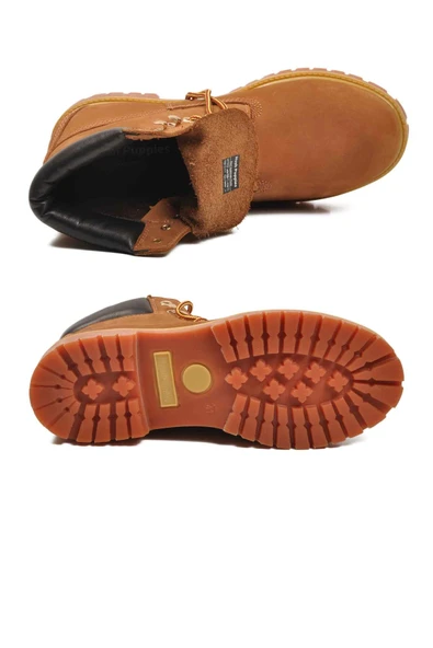 Ayakmod Tarçın Nubuk Hakiki Deri Kaymaz Erkek Bot 725812 Helppo M - Resim 5