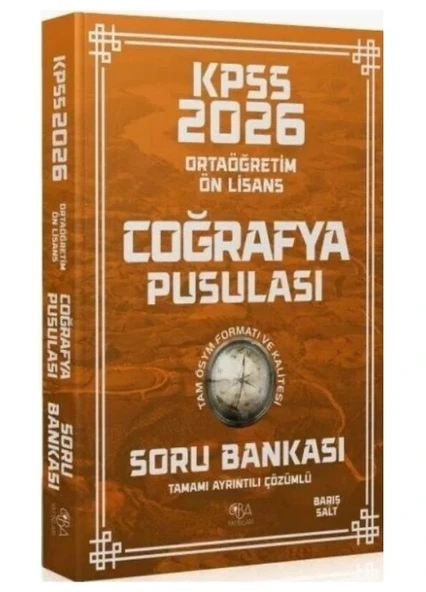 KPSS LİSE ÖNLİSANS COĞRAFYA PUSULASI SORU BANKASI ürün görseli 1