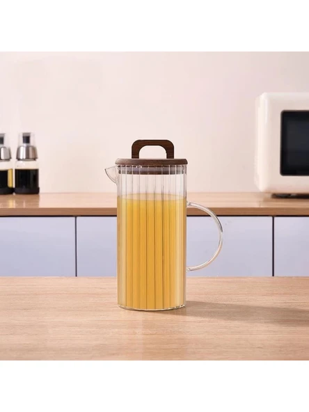 Mien MEN BOR068 Akasya Kapaklı Cam Sürahi 1300 cc ürün görseli 1