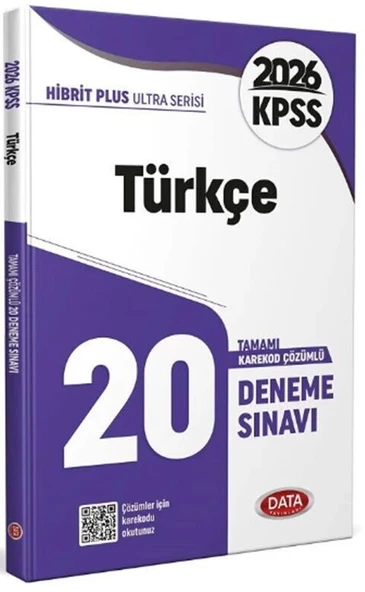 2026 KPSS Türkçe Ultra 20 Deneme Data Yayınları ürün görseli 1