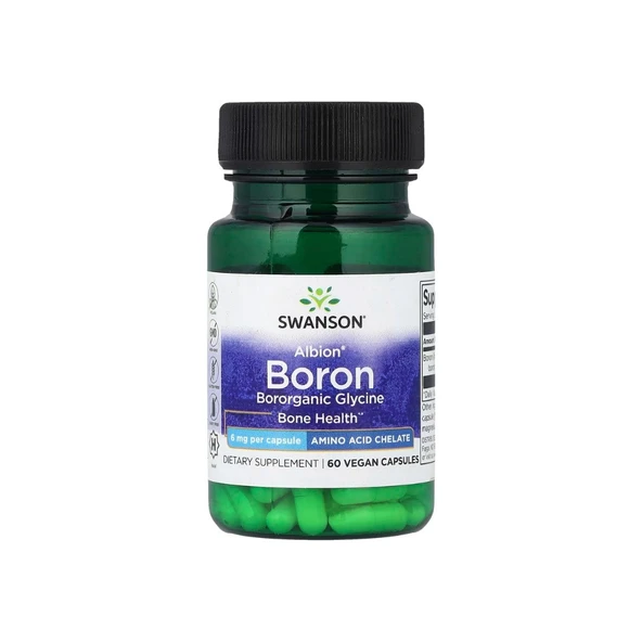 Swanson Albion Boron 6 mg 60 Vegan Capsules