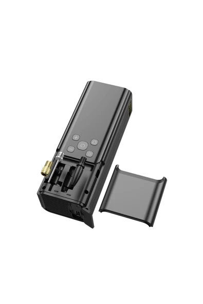 Hoco ZP7 Çok Fonksiyonlu Hava Kompresörü Dijital Göstergeli Güçlü 5000 mAh Bataryalı Akıllı Kablosuz - Resim 4