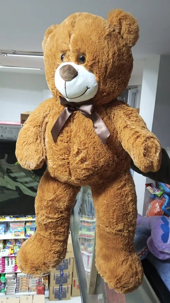 Peluş 100 cm Patili Sevimli Kahverengi Ayı Uyku Arkadaşı - Resim 2