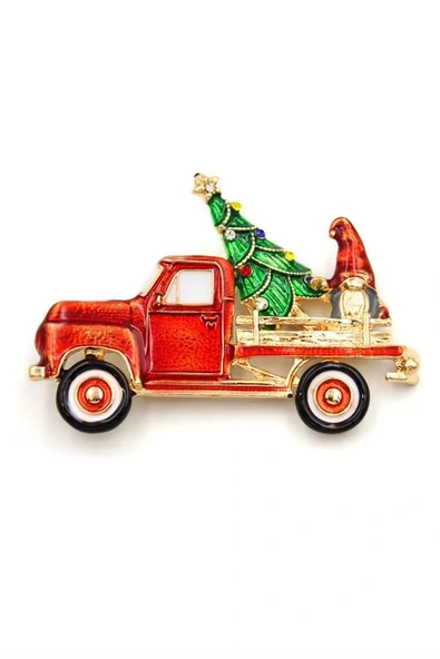 LitaeTrend Yılbaşı Broş - Kırmızı ürün görseli 1