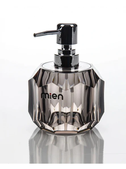 Mien MEN 1548 Akrilik Gri Şeffaf Sıvı Sabunluk 15x8x8 cm ürün görseli 1