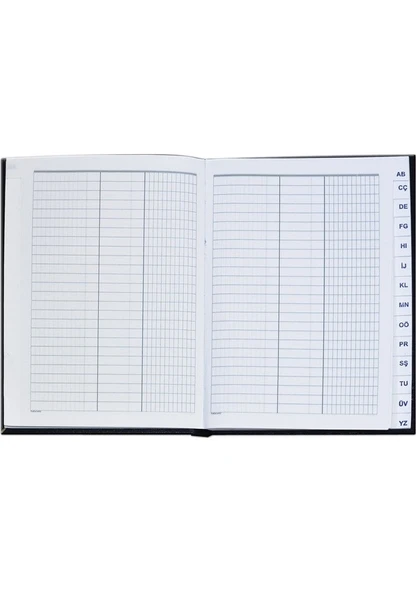 20x28 16'lı Ticari Cilt Bezli Fihrist Özkan yeşil - Resim 2