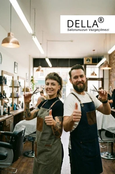 Della Orijinal Profesyonel 440C Saç Kesim Ara Makas 6 Numara 960RTE 60 - Resim 4