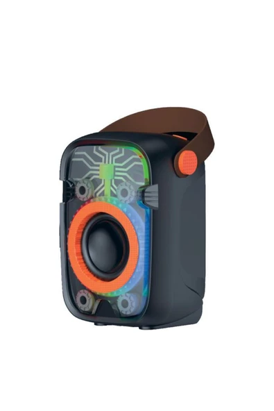 D77 Taşınabilir Bluetooth Hoparlör 10W RGB Işıklı Güçlü Baslı ürün görseli 1