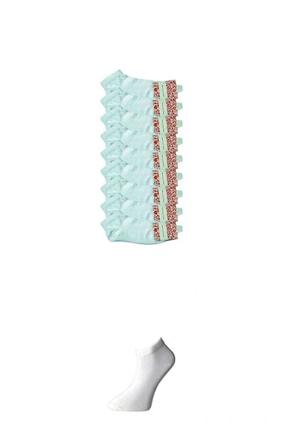 LitaeTrend Beyaz Kadın Bilek Çorap 9 çift ürün görseli 1