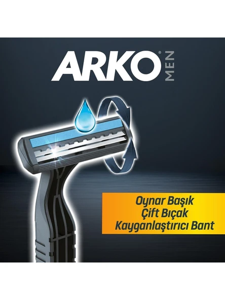 Arko Men T2 Çift Bıçaklı Tıraş Bıçağı 10'lu - Resim 2