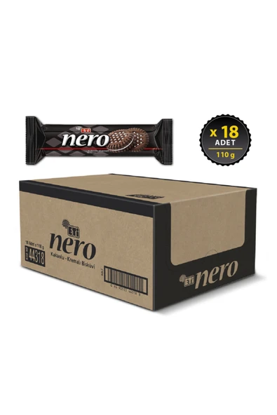 Nero Kakaolu Bisküvi 110 g x 18 Adet - Resim 2