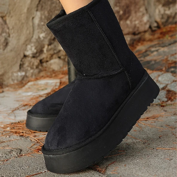 Sophia Siyah Süet Bot - Resim 4