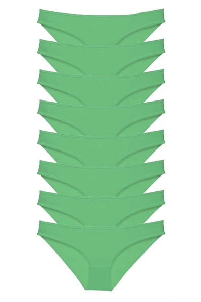 LitaeTrend 8 adet Süper Eko Set Likralı Kadın Slip Külot Yeşil ürün görseli 1