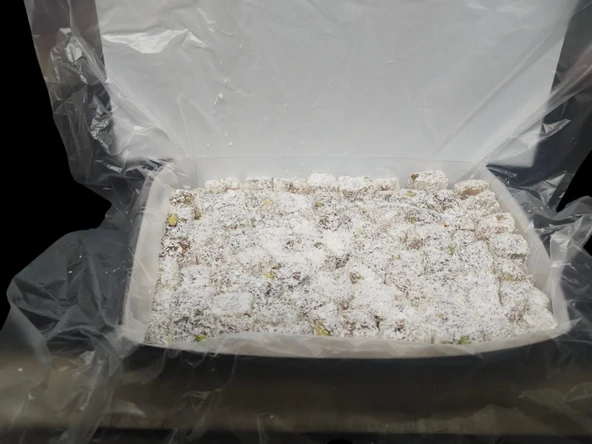 Yörük Lokumu Çift Kavrulmuş Duble Antepfıstıklı H.Cevizi Kaplı Lokum 500 Gr - Resim 5