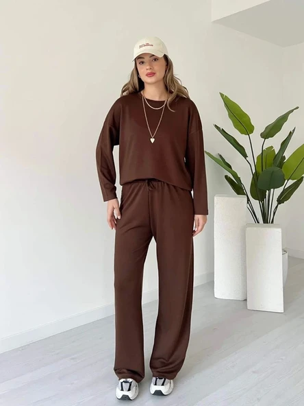 Kollu modal takım kahve - Resim 7