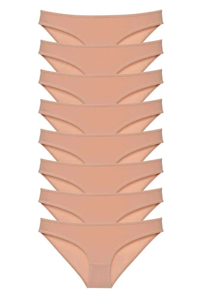 LitaeTrend 8 adet Süper Eko Set Likralı Kadın Slip Külot Ten ürün görseli 1