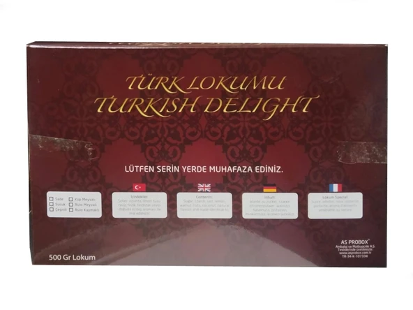 Yörük Lokumu Çift Kavrulmuş Duble Antepfıstıklı H.Cevizi Kaplı Lokum 500 Gr - Resim 3