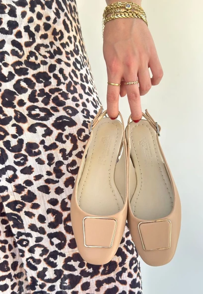 Canka Nude Cilt Babet Ayakkabı ürün görseli 1