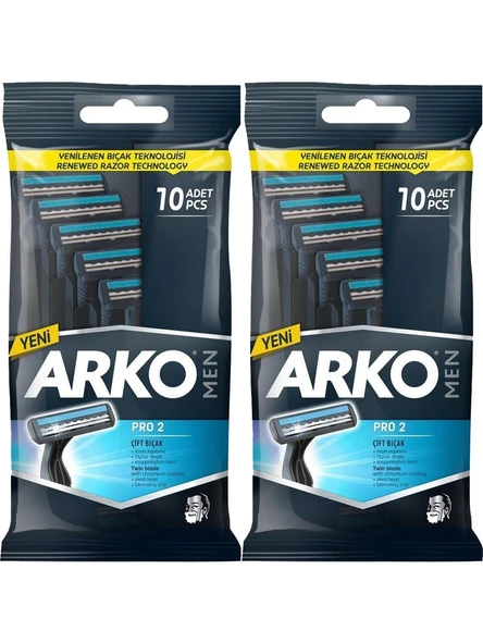 Arko Men Pro2 Tıraş Bıçağı T2 10'lu x 2 Adet ürün görseli 1