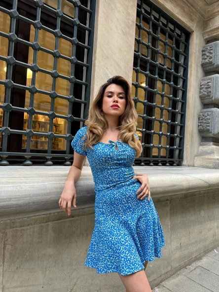 Baskılı etekli takım ürün görseli 1