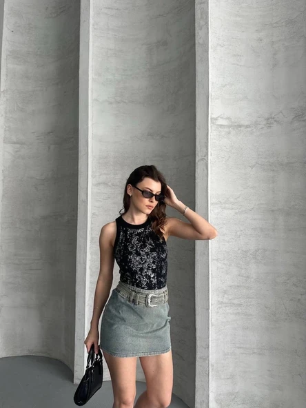 Varaklı bluz ürün görseli 1