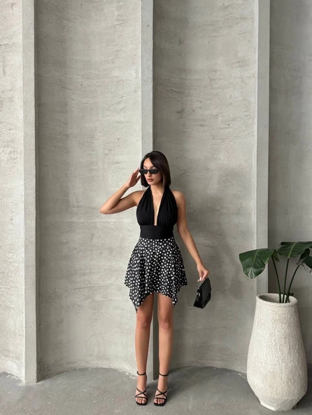 Puantiyeli etek s25900 - Resim 8