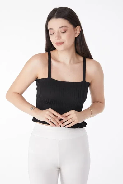 Yazlık triko crop - Resim 5