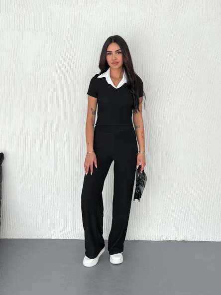 Ottoman kumaş beyaz gömlek yaka takım s4142 ürün görseli 1