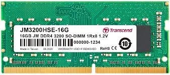 Transcend 16GB(1x16GB) 3200Mhz SODIMM CL22 DDR4 Notebook Ram (JM3200HSE-16G) ürün görseli 1