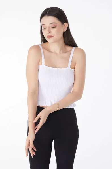 Yazlık triko crop - Resim 5