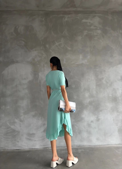 Kuşaklı elbise - Resim 2