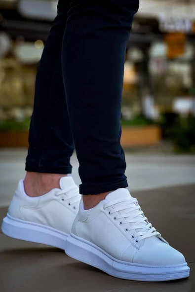 KB-X500  Kuback Bağcıklı Beyaz  Günlük Erkek Ayakkabı - Resim 2