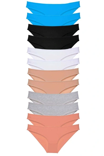 LitaeTrend 12 adet Eko Set Likralı Kadın Slip Külot Çok Renkli 4 ürün görseli 1