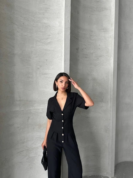 Uzun keten tulum s255059 - Resim 5