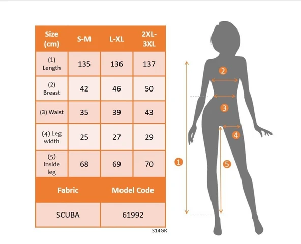 Kadın Uzun Kollu Kare Yakalı Fermuarlı Parmaktan Geçmeli Dalgıç Tulum - Resim 5
