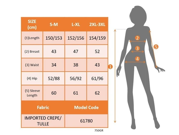 Kadın Uzun Kollu Kruvaze Yakalı Belden Kuşaklı Tüllü Uzun Ithal Krep Elbise - Resim 4