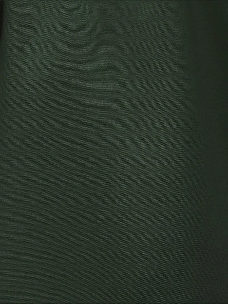 Bağcık Detaylı Bol Paça Beli Lastikli Keten Pantolon -Haki - Resim 3