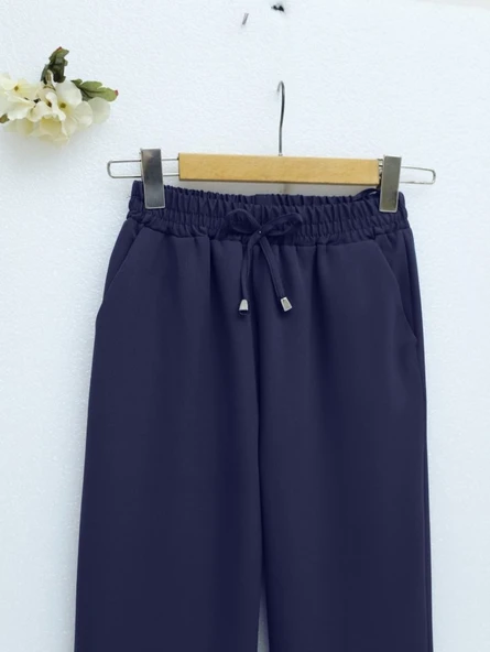 Beli Bağcıklı Dar Paça Pantolon  -Laci - Resim 2