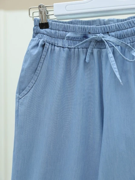 Duble Paça Yıkamalı Soft Kot Pantolon  -Buz Mavi ürün görseli 1