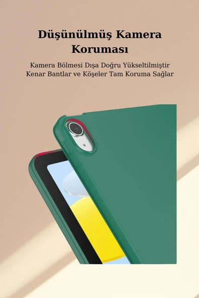 Apple iPad Air 10.9 2022 (5.Nesil) Kalemlikli Katlanabilen Kılıf - Resim 9