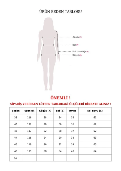 Astarlı Kemerli Trenckot -Haki - Resim 8