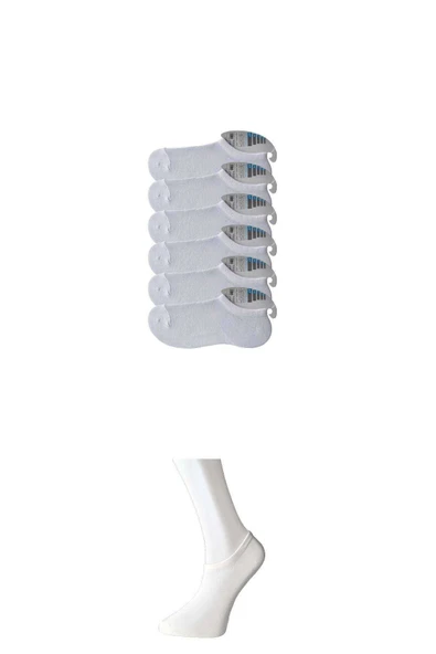 LitaeTrend Beyaz Erkek Görünmez Çorap 6 çift ürün görseli 1